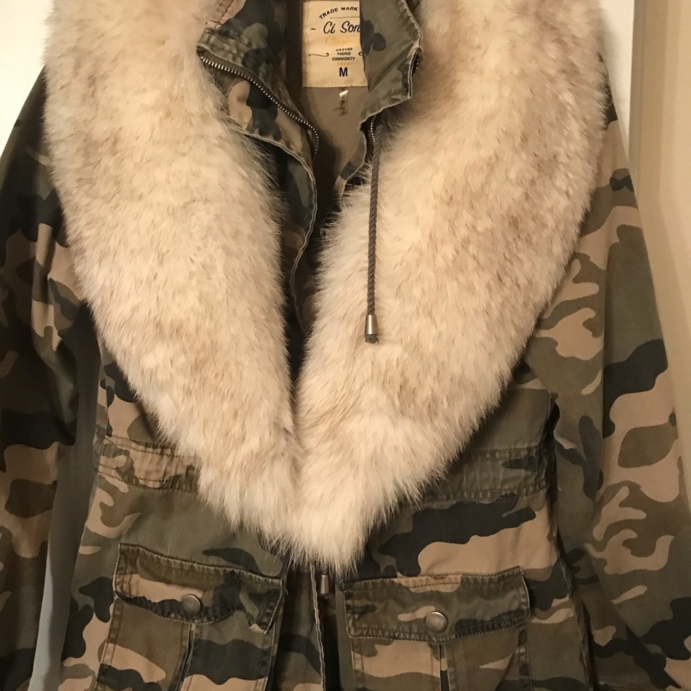 Authentic blue fox fur